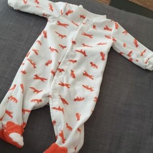 Fleece Footed Onesie 3M